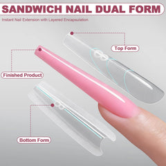 Plman top form in use provides precise length control for clean extensions.