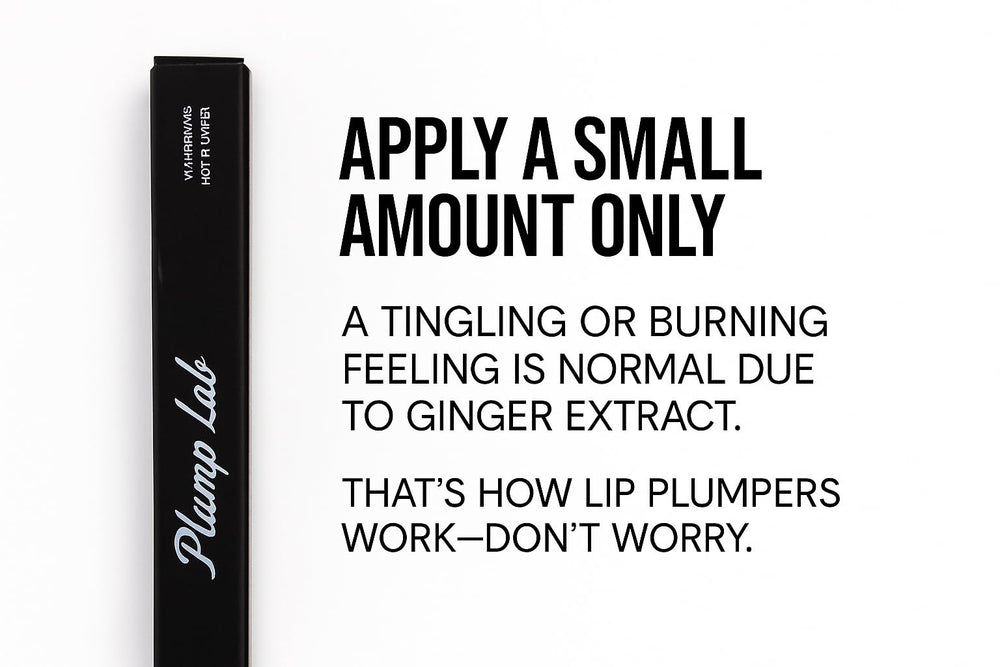 Plump Lab lip plumper gloss packaging display for easy browsing.