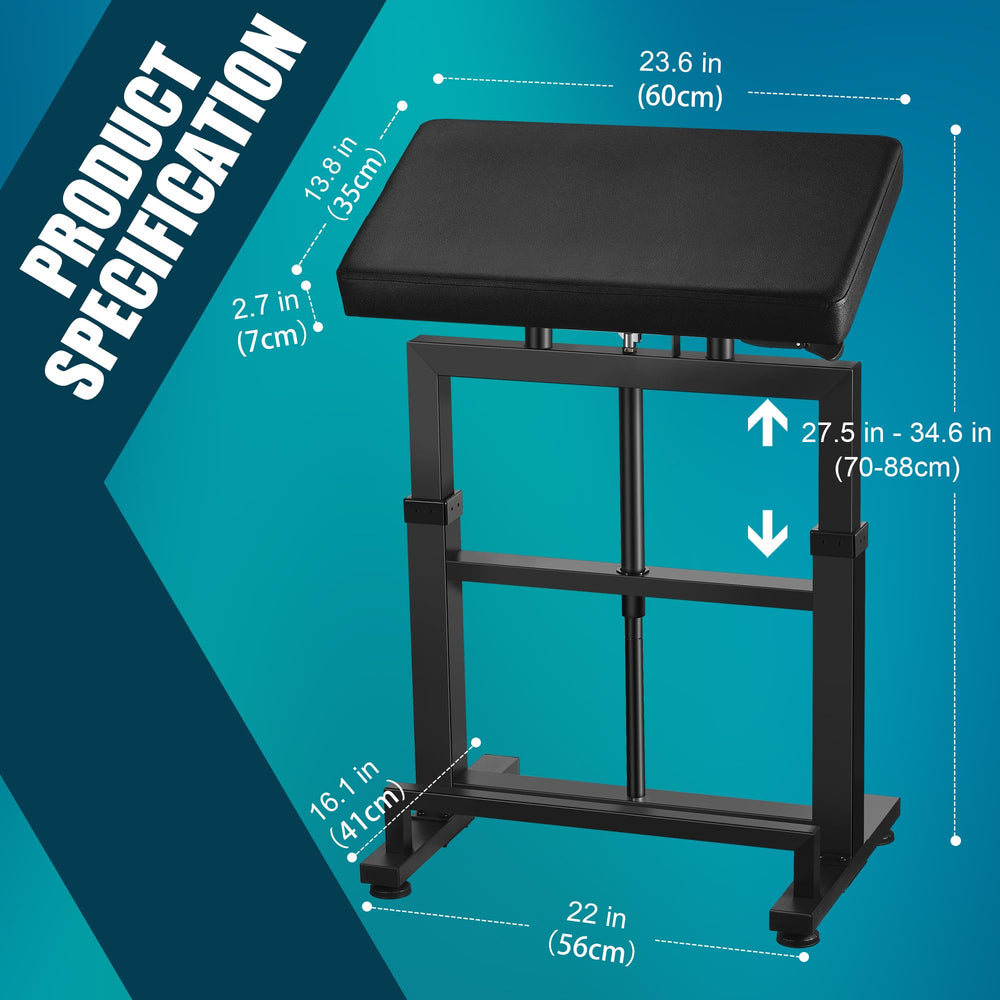 Poarmeey hydraulic handle enables easy lift and smooth lowering of the armrest.