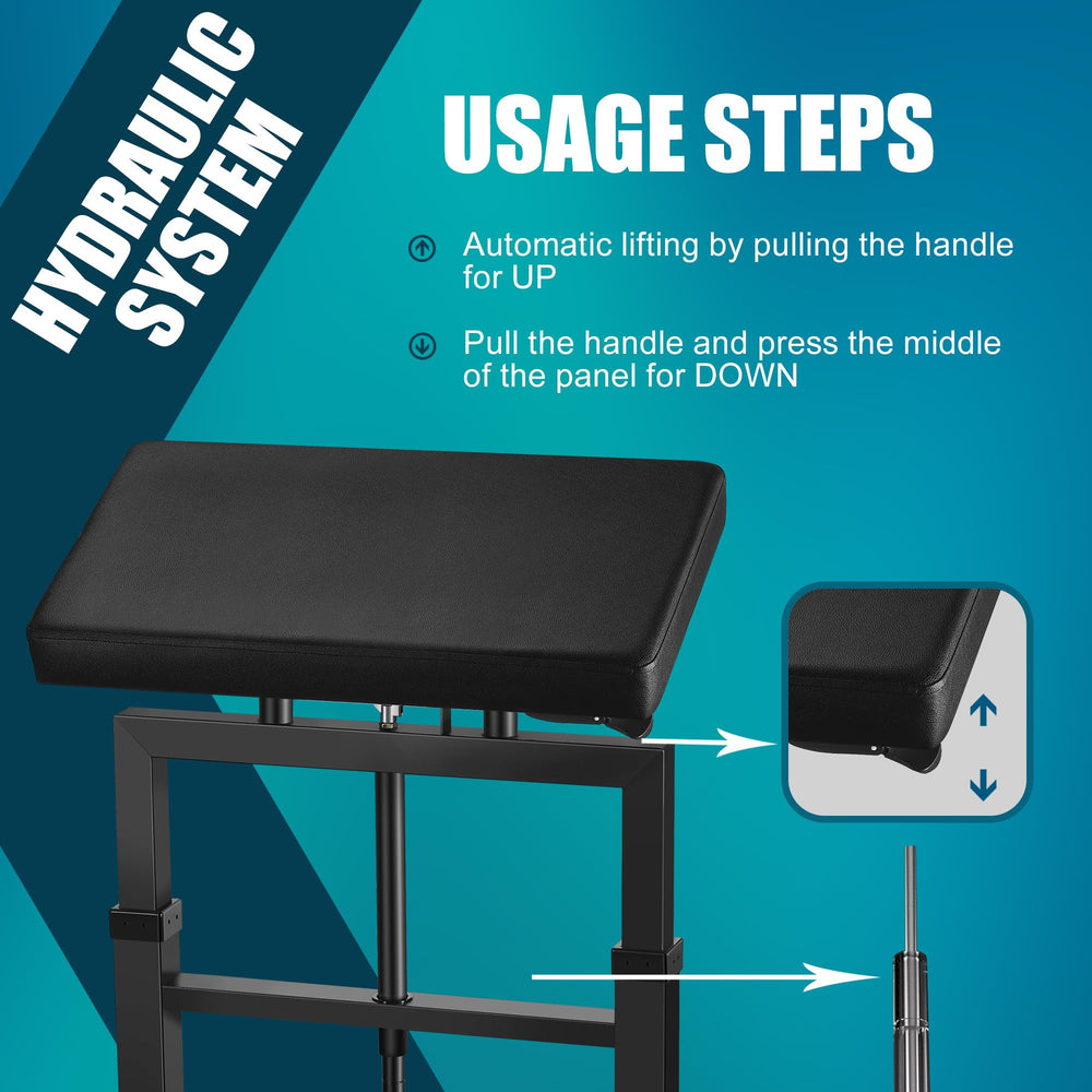 Poarmeey 180-degree tilt enables versatile client positioning during sessions.