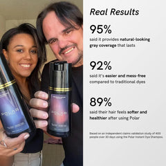 Polar Hair Care vegan ingredients label highlights gentle ammonia-free formula.