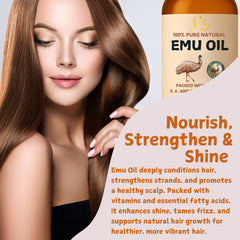 Pomberries Emu Oil massage oil for relaxing sessions.