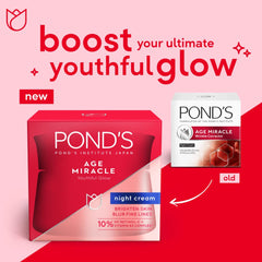 POND'S Age Miracle Night Cream at night-time setup supports a restful, hydrated complexion.