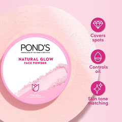 Pond's Pink Glow texture swatch reveals a soft, buildable matte finish