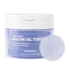 PONGDANG Dewy Glow Azulene Gel Toner Pad embossed texture for gentle exfoliation
