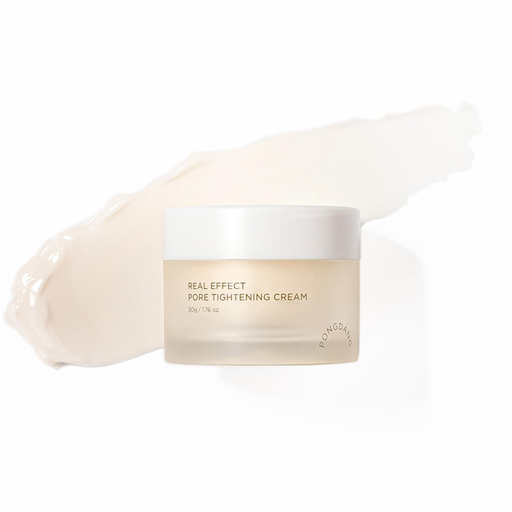 PONGDANG pore-tightening cream bottle showing premium packaging for smoother skin texture.