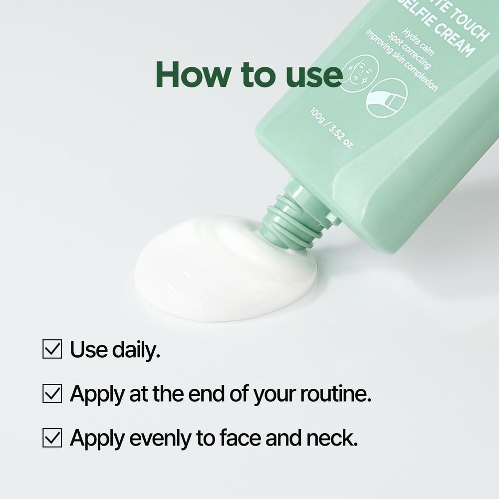PONGDANG White Touch Selfie Cream on face reveals subtle radiance and even tone