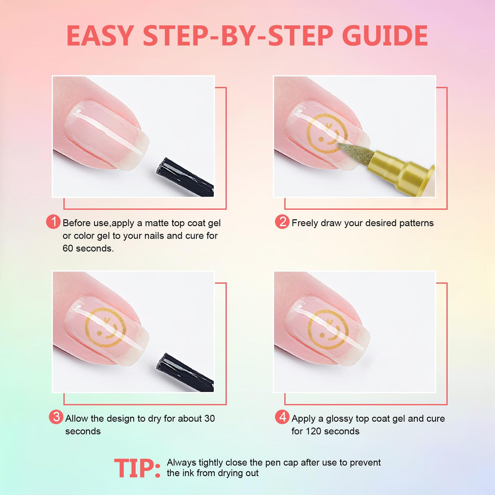 Ponhey long-lasting waterproof colors resist fading for durable manicures.