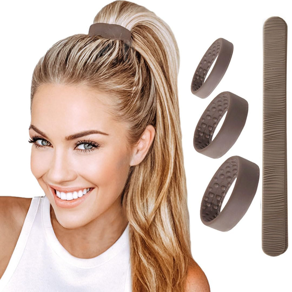 PONY-O all-in-one 4-pack small tie for delicate hair, gentle hold.