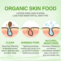 POP MODERN.C Dead Sea mud deep cleansing action; pore-friendly toxin drawing.