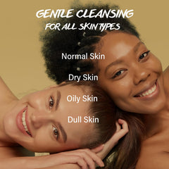 POP MODERN.C close-up of clean skin after washing with the product.