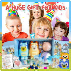 POPBATH gift card accompanies the set for thoughtful gifting
