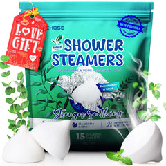 POPCHOSE chocolate-tablet shower steamer enhances a refreshing shower