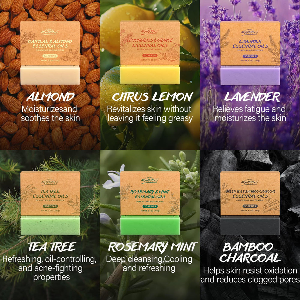 POP MODERN.C lavender soap soothes senses while cleansing gently.