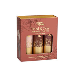 Poppy & Pout Roxie lip tint delivers soft minty shine