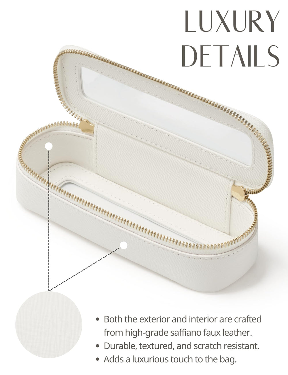 Popvibe travel-friendly cosmetic bag ideal for trips.