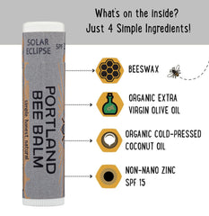 Portland Bee Balm lip application scene demonstrates easy on-the-go use.