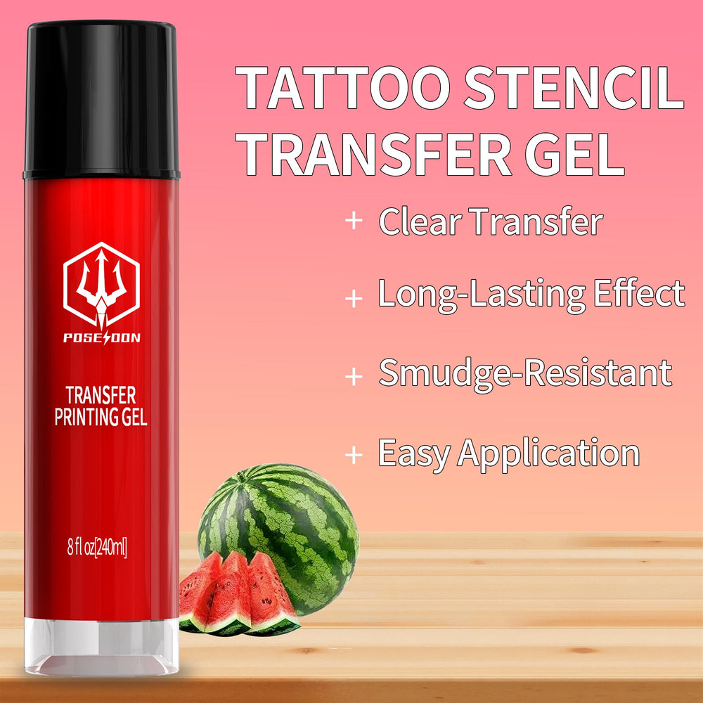 POSEIDON stencil transfer gel shows crisp lines for flawless guides