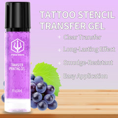 POSEIDON stencil transfer gel long-lasting, quick-drying performance during sessions