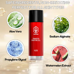 POSEIDON quick-dry gel close-up showing fast drying on skin