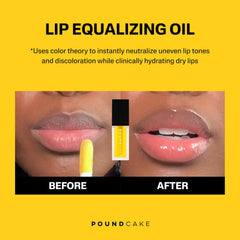 POUND CAKE Cake Theory lip oil yellow tint enhances natural lip color