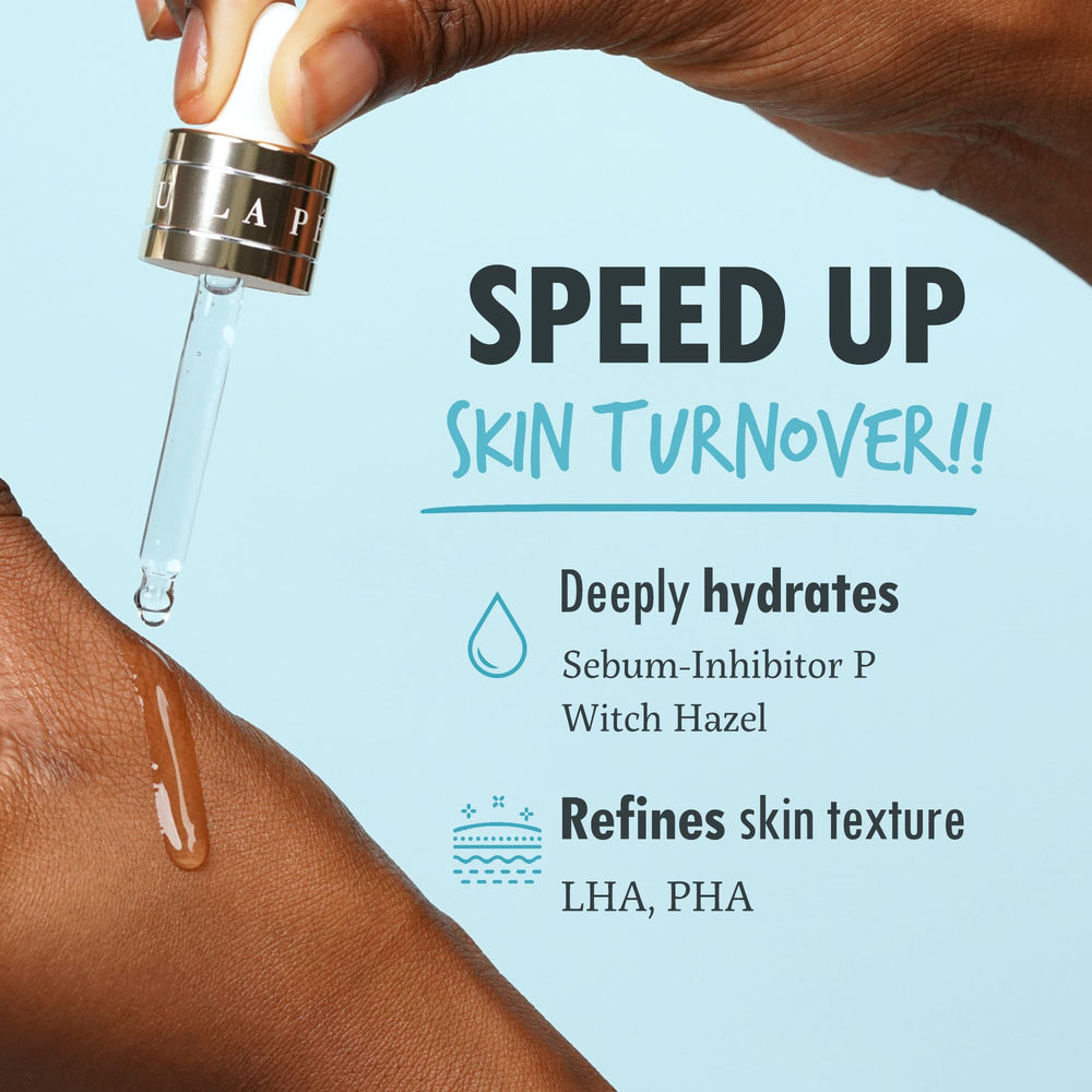 Pour La Peau anti sebum P detail suggests balanced complexion.