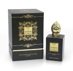Prince Parfums Dubai Amber Floral bottle front exudes luxury and evening allure