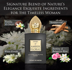 Jasmine note centers Amber Floral, forming a bright romantic heart