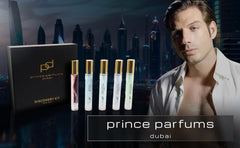 Prince Parfums Dubai Majestic Oudh bottle, luxurious statement scent.