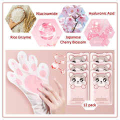 PPPanYiDi hand masks being applied during a 15–20 minute at-home spa session