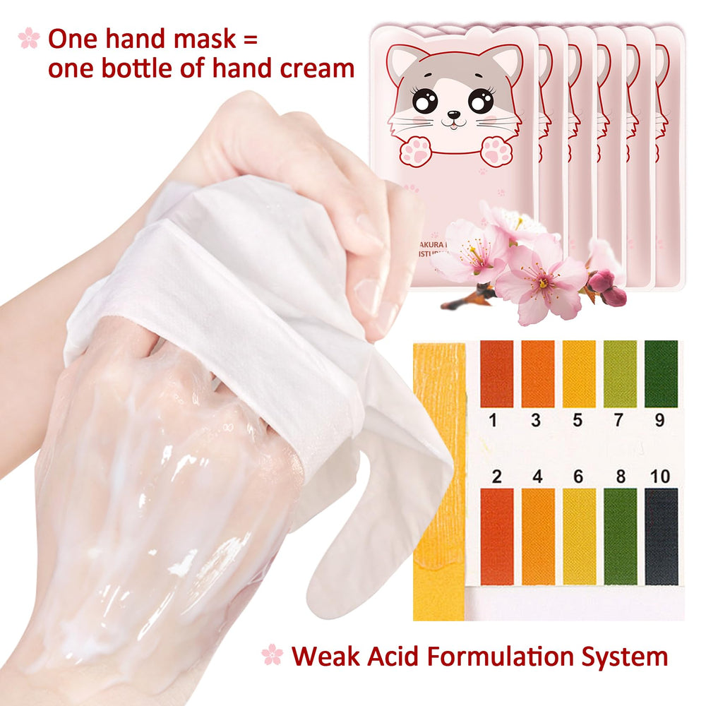Close-up of PPPanYiDi gloves highlighting regular hand care with six pairs