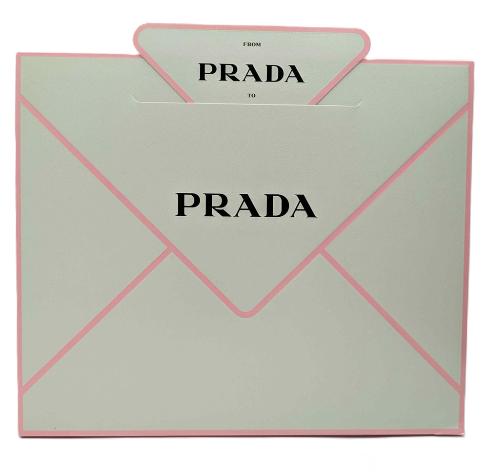 Prada Infusion Iris packaging display showcasing the gift set presentation