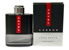 Prada Luna Rossa Carbon mini bottle pour highlights portable fragrance for travel