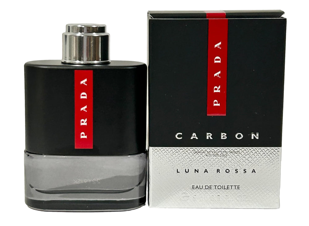Prada Luna Rossa Carbon mini fragrance card aids quick fragrance evaluation