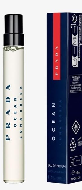 Prada Ocean Luna Rossa travel-size bottle with grapefruit note for daily freshness