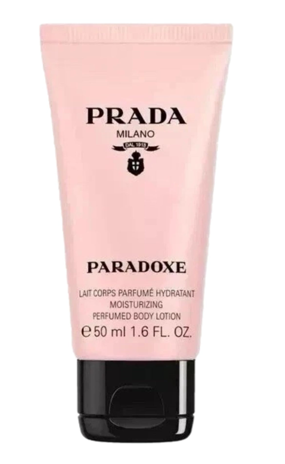 Prada Paradoxe Mini perfumed body lotion bottle, travel-friendly hydration and subtle scent.
