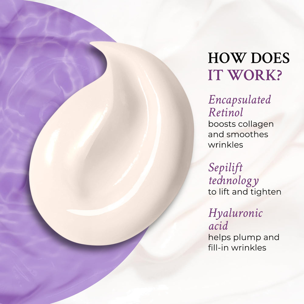 PRAI Beauty neck cream label highlights retinol and hydration benefits