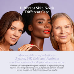PRAI Platinum collection packaging highlighting luxury skincare.