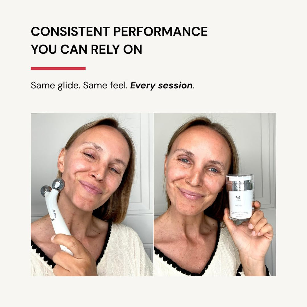 Praimy Glow Rose hygienic-dispense emphasizes clean, mess-free application and consistent gel usage.