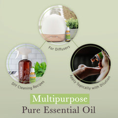 Pranarom peppermint oil organic and sustainable source badge.