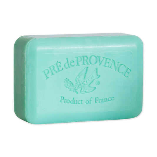 Pre de Provence Jade Vine soap bar with fragrance swirl for a luxurious lather