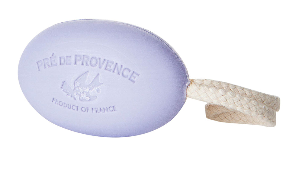 Close-up of Pre de Provence lavender fragrance and rich lather.