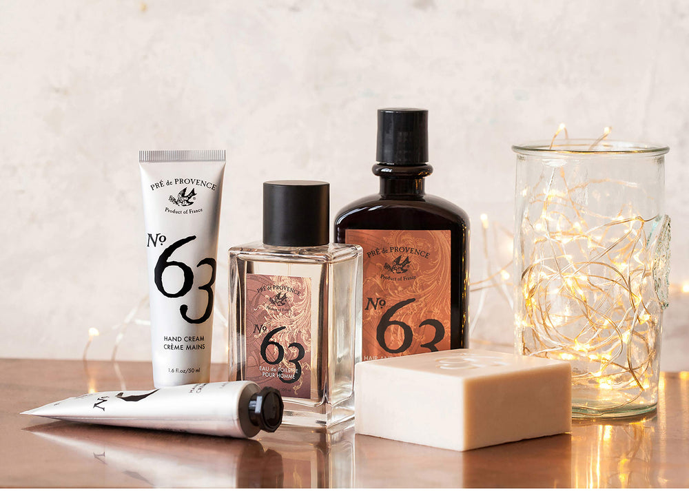 Pre de Provence No.63 hand cream close-up texture, creamy protection.