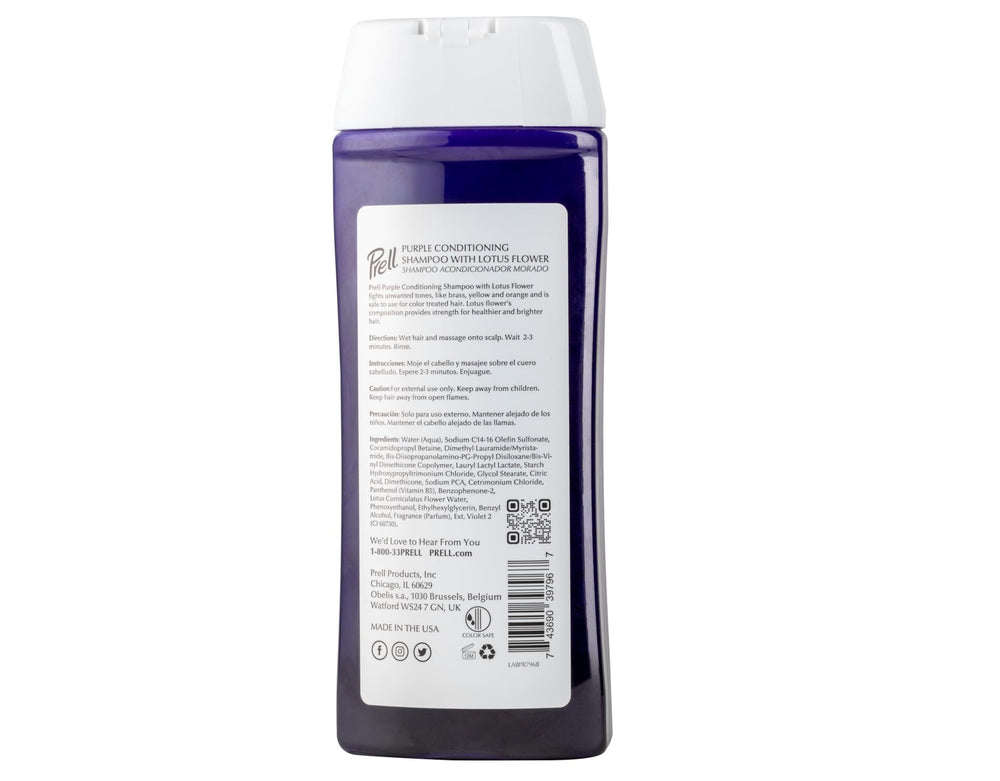 Prell lotus flower lather on hair during wash
