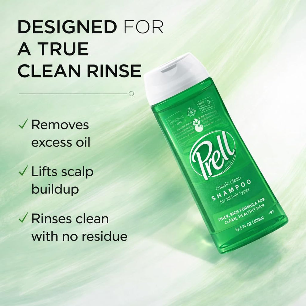 Prell lather closeup highlights clarifying cleanse removes buildup