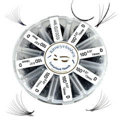 premade volume fans in mixed 9-16mm for natural look and easy application