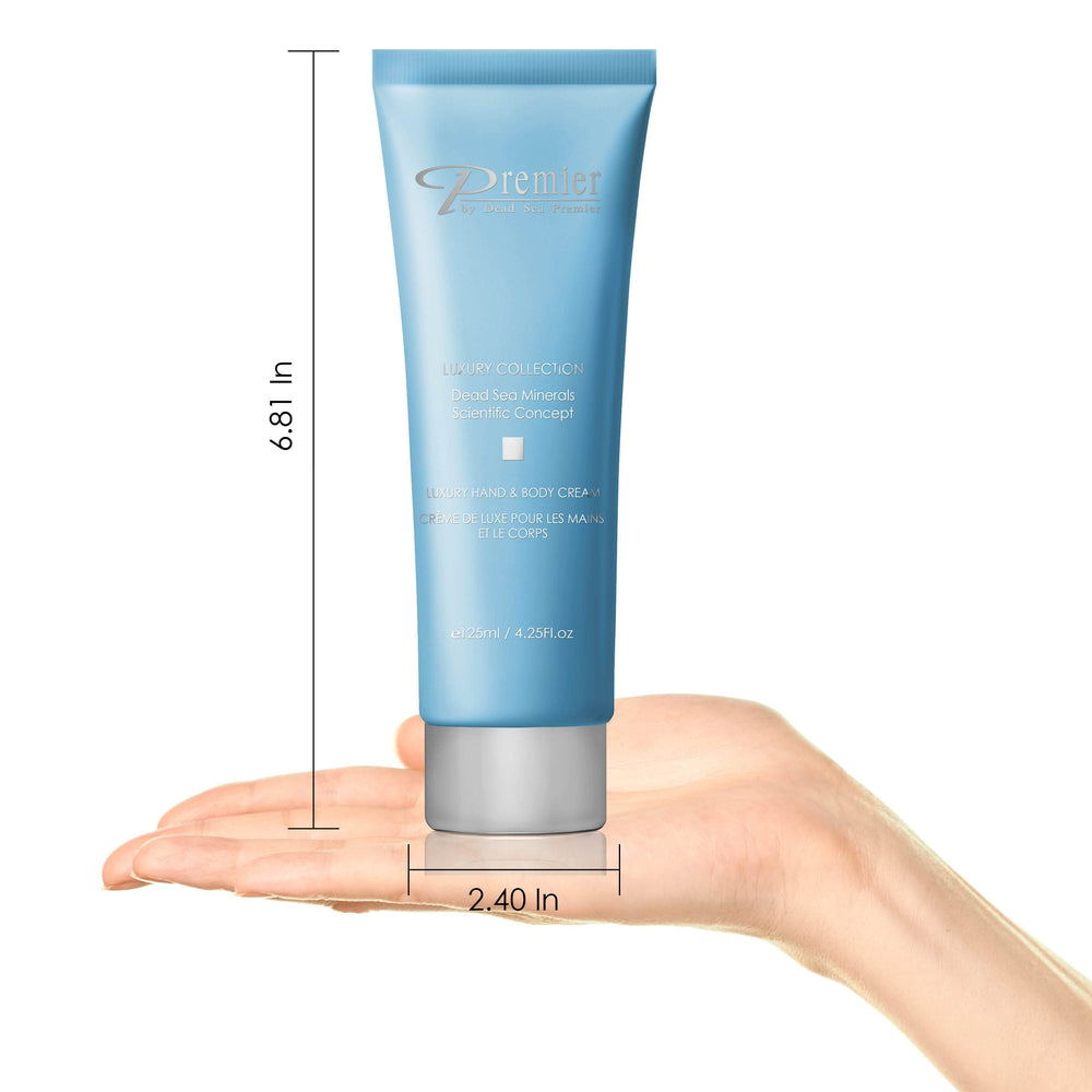 Relaxing routine with Premier Dead Sea Cream in a calm bathroom.