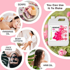 Premium Nature Rosehip Oil vanity scene for daily routine