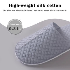 Premium spa slippers CloudStep comfort with soft cotton velvet supports comfortable wear.