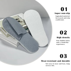 Premium spa slippers individually sealed ensure clean, grab-and-go hotel use.